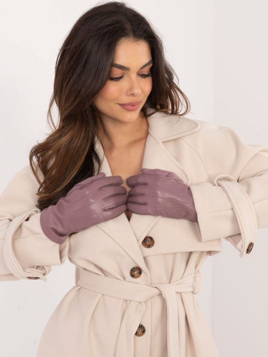 Purple Gloves with Warm Lining