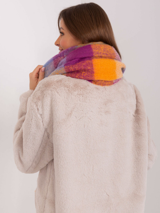 Purple Scarf with Fringes