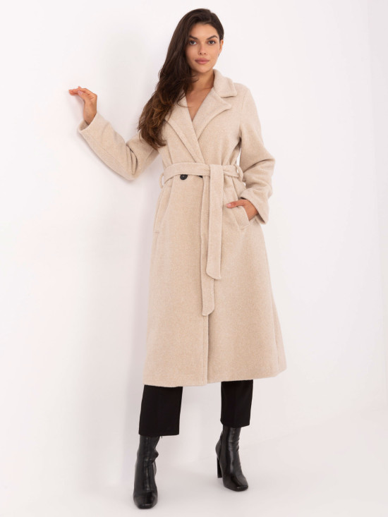 Light Beige Transitional Coat