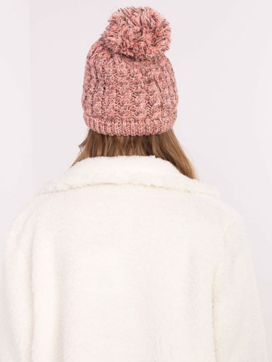 Pink Winter Hat with Application