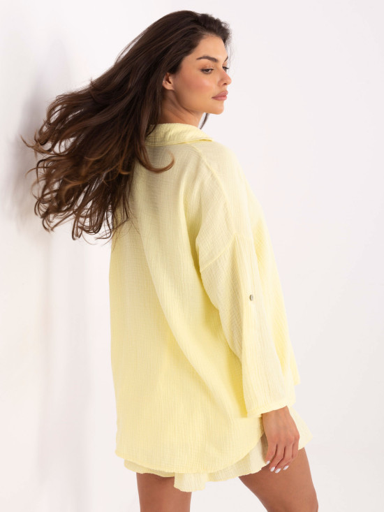 Stylish Yellow Long Sleeve Shirt