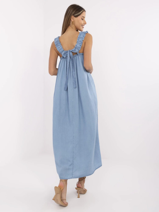 Oversize blue maxi dress