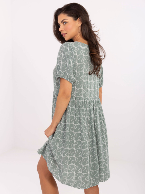 Pistachio Flared Dress