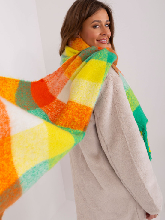 Fringed Scarf in Light Green