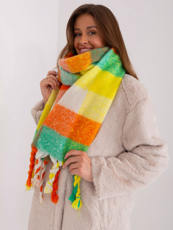 Fringed Scarf in Light Green