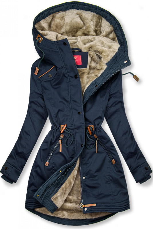 Autumn/Winter parka jacket in navy