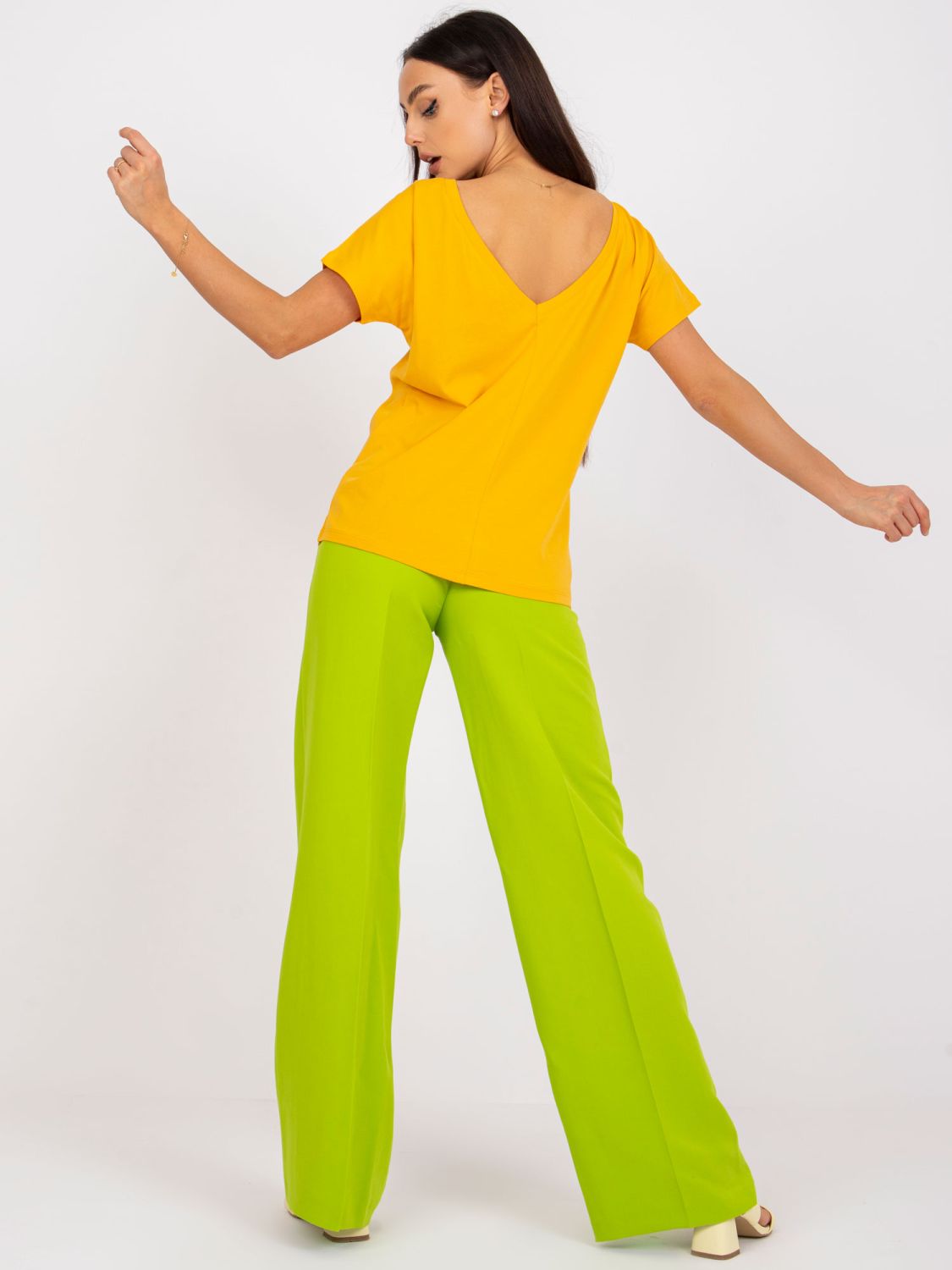 Dark Yellow Women's T-Shirt Fire