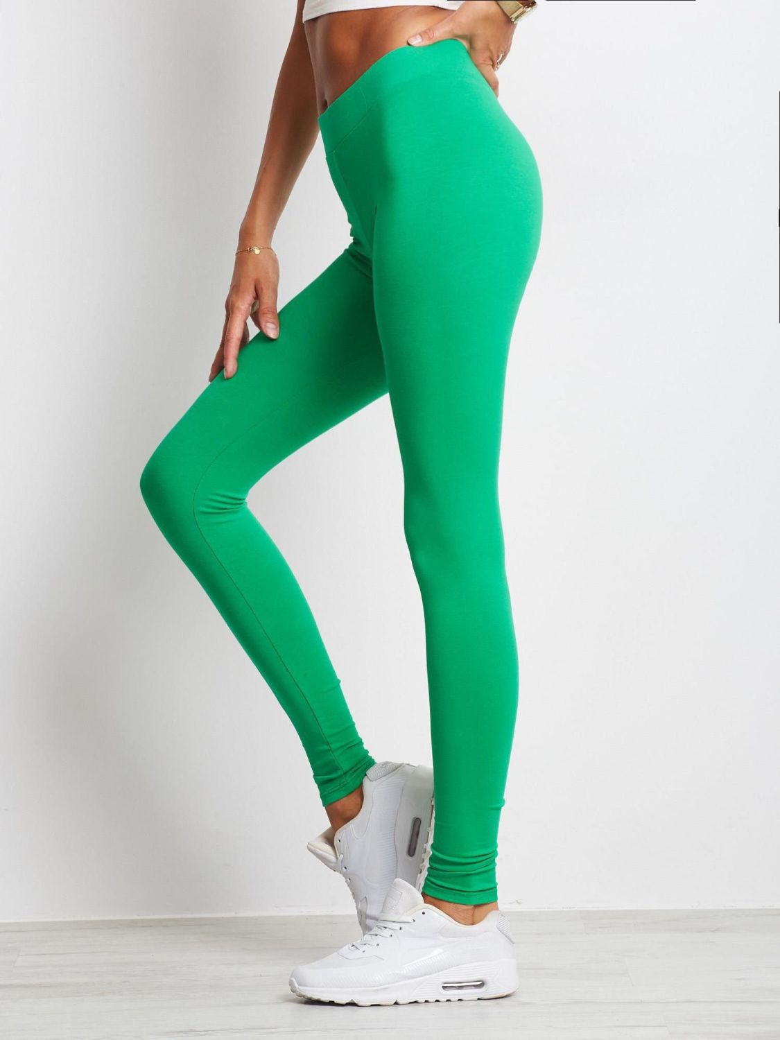 Green Basic Leggings