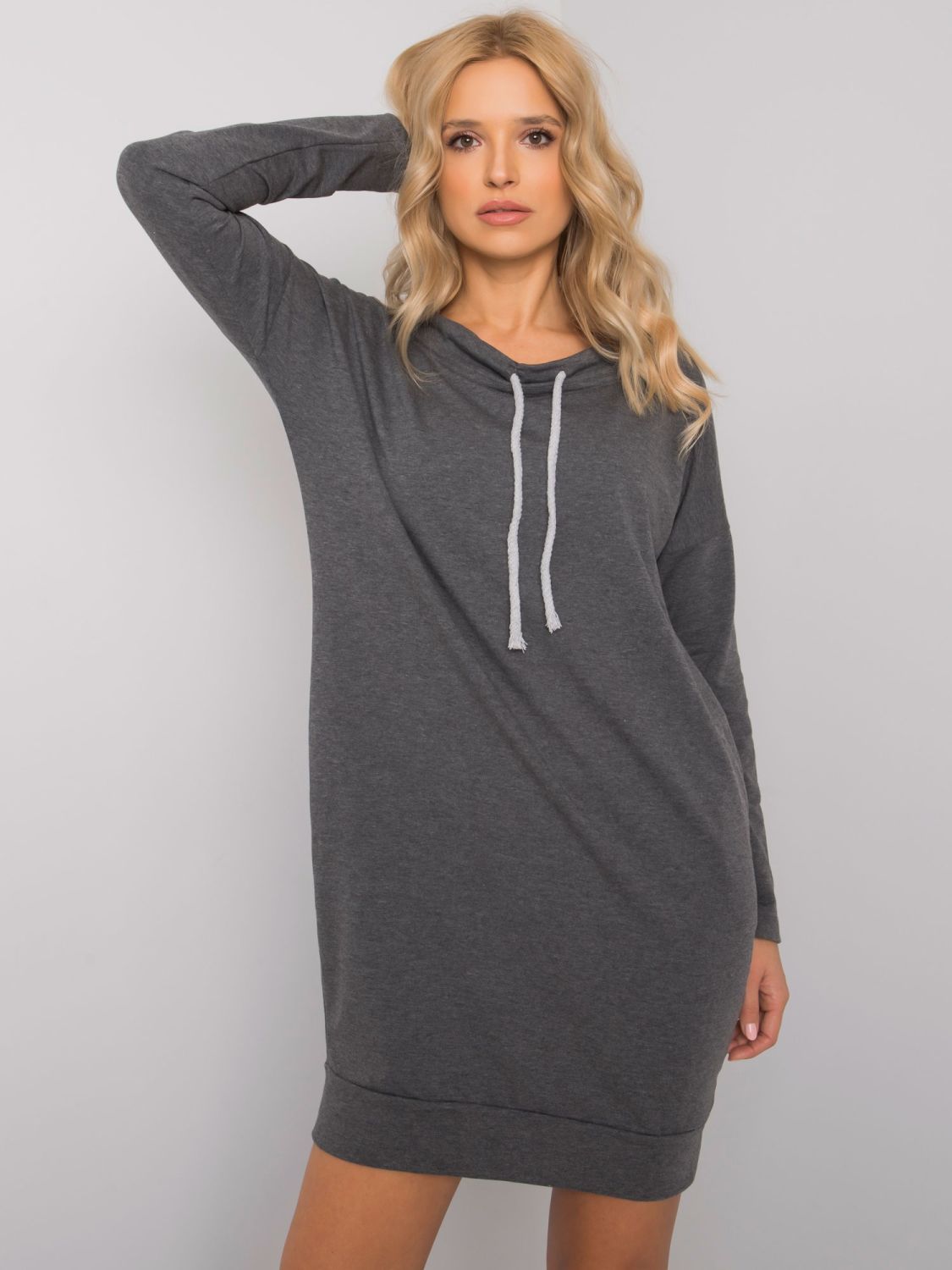 Stylish Gray Dress with Long Sleeves