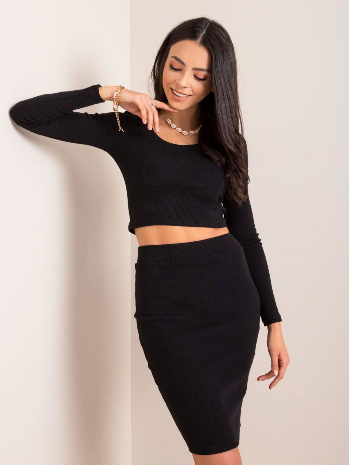 Black Pencil Skirt RUE PARIS