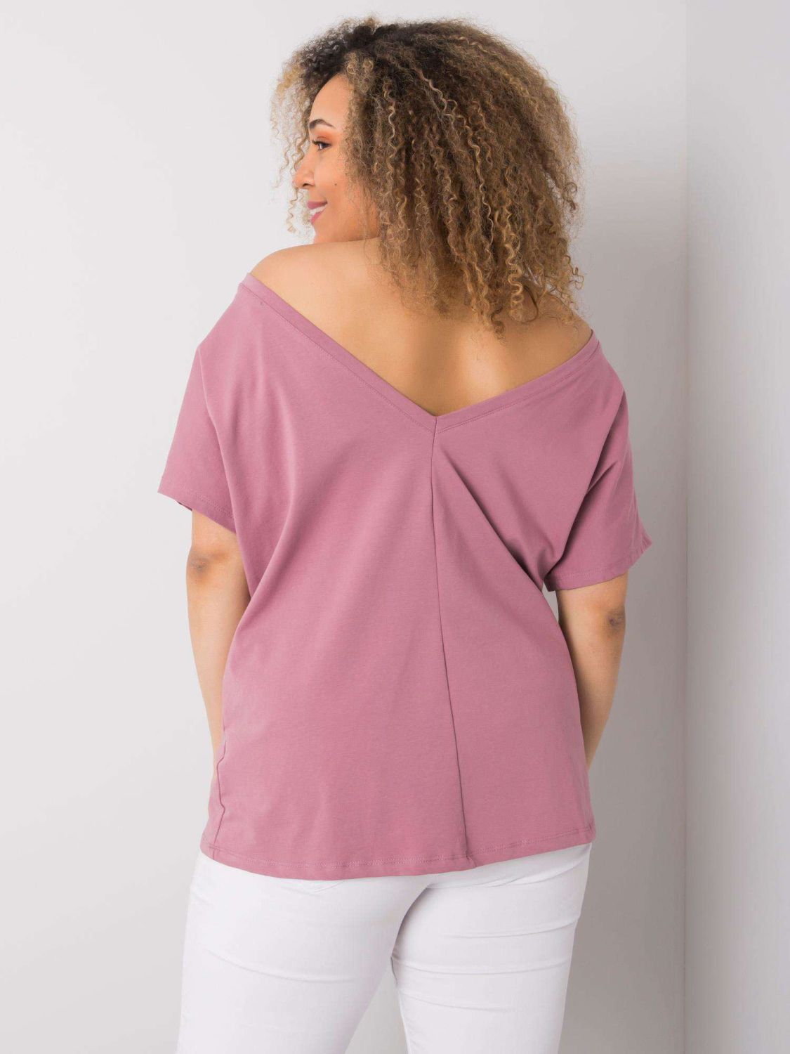 Pink Plus Size Cotton T-Shirt