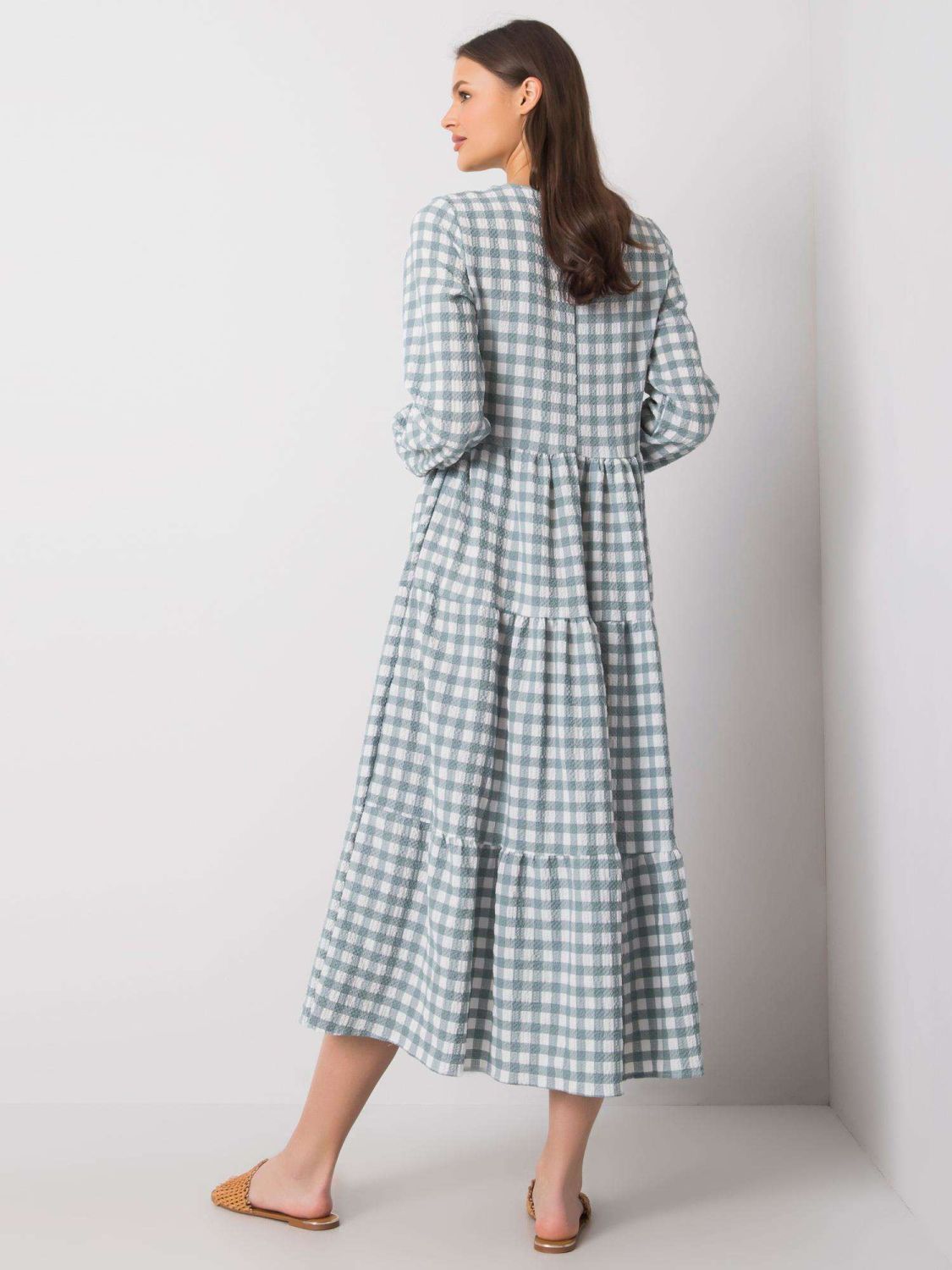 Mint Green Flared Dress RUE PARIS