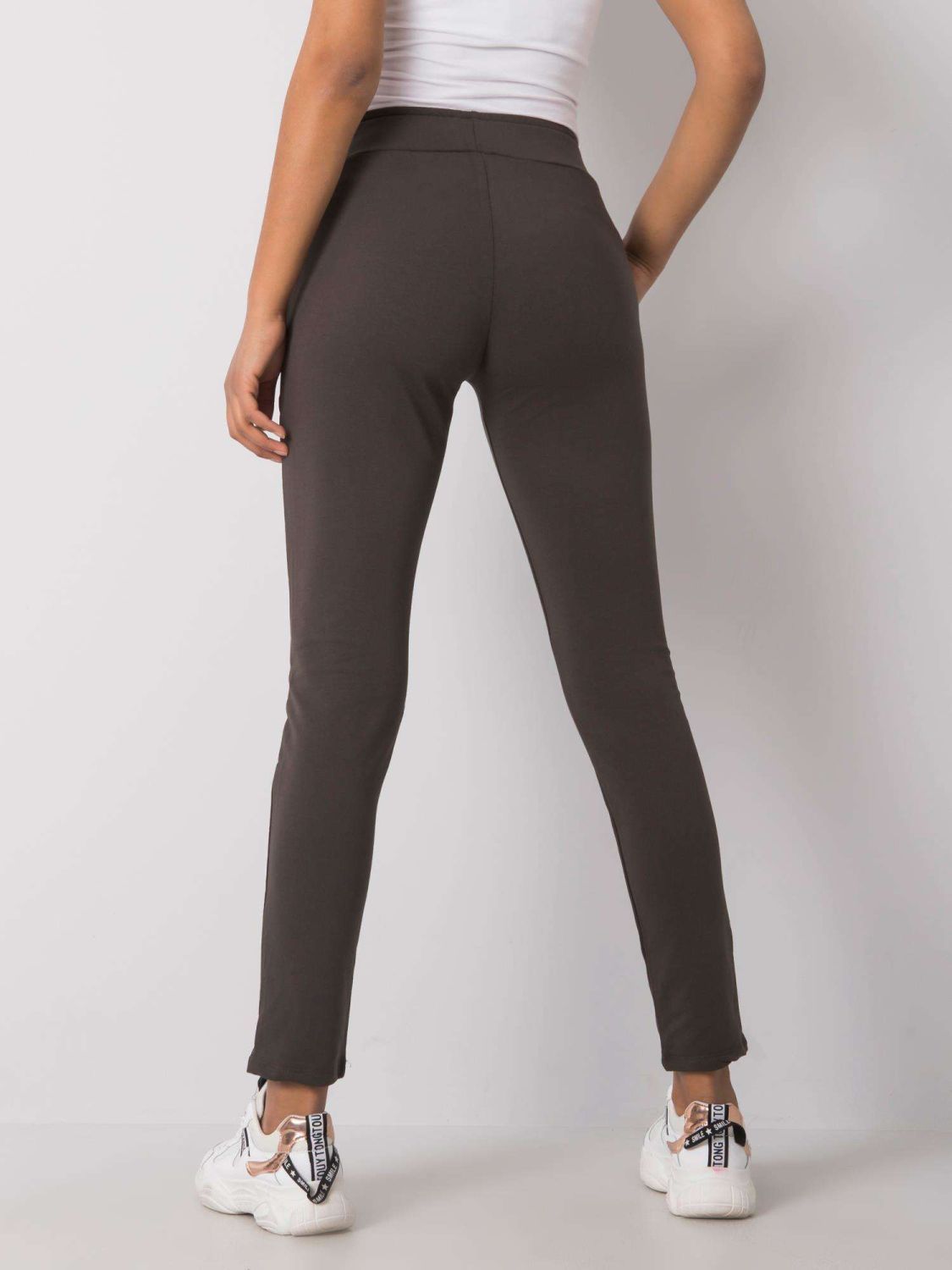 Dark Khaki Sweatpants with Application