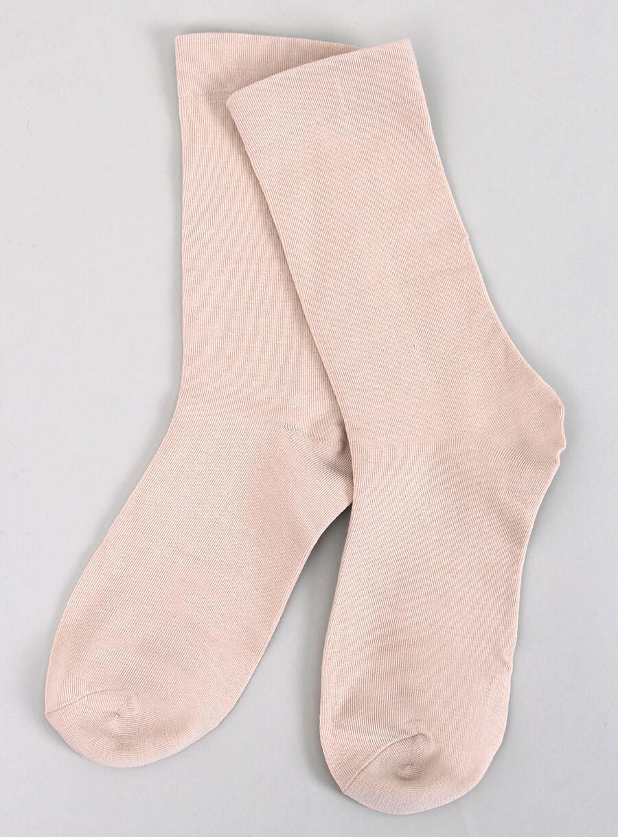 Smooth high nude women's socks