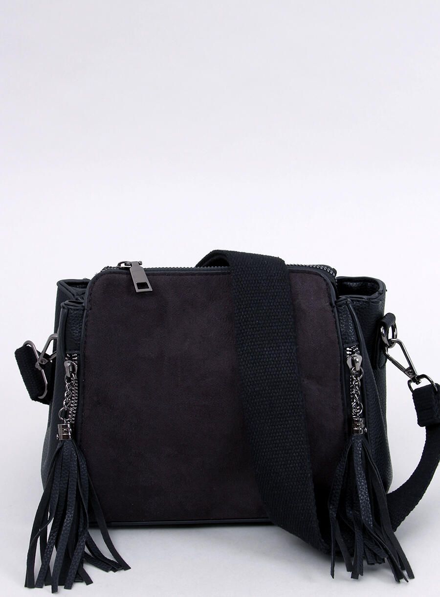 Women's bag with tassels black