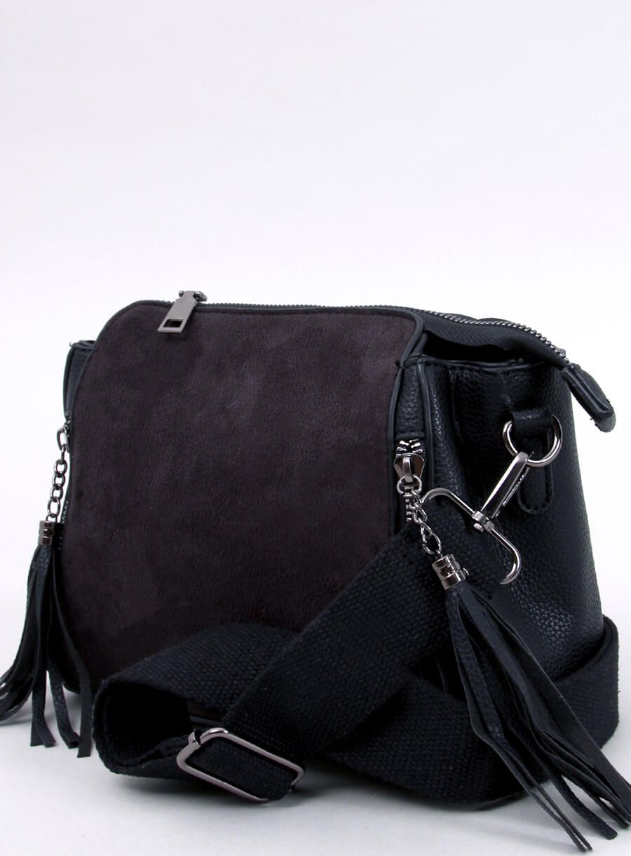 Women's bag with tassels black