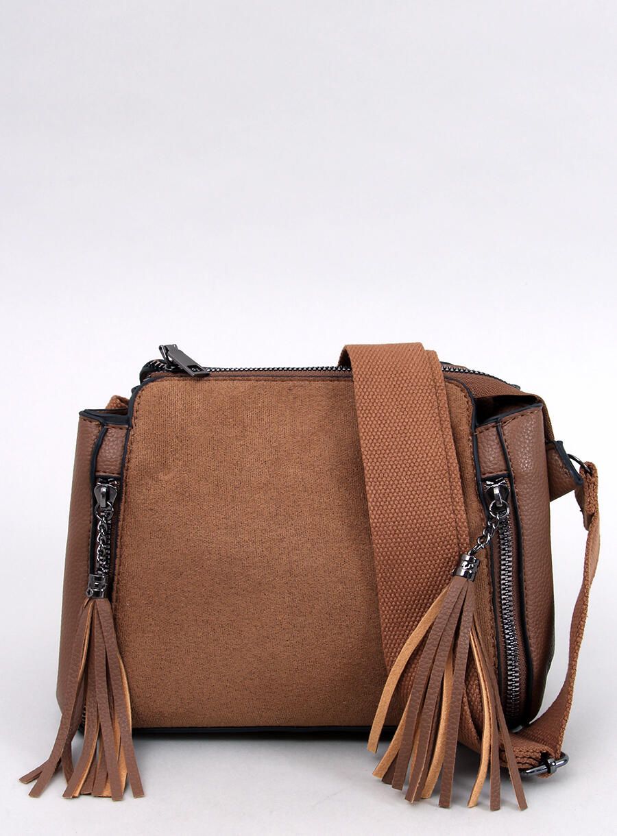 Women's bag with tassels beige