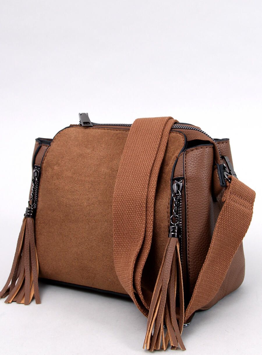 Women's bag with tassels beige