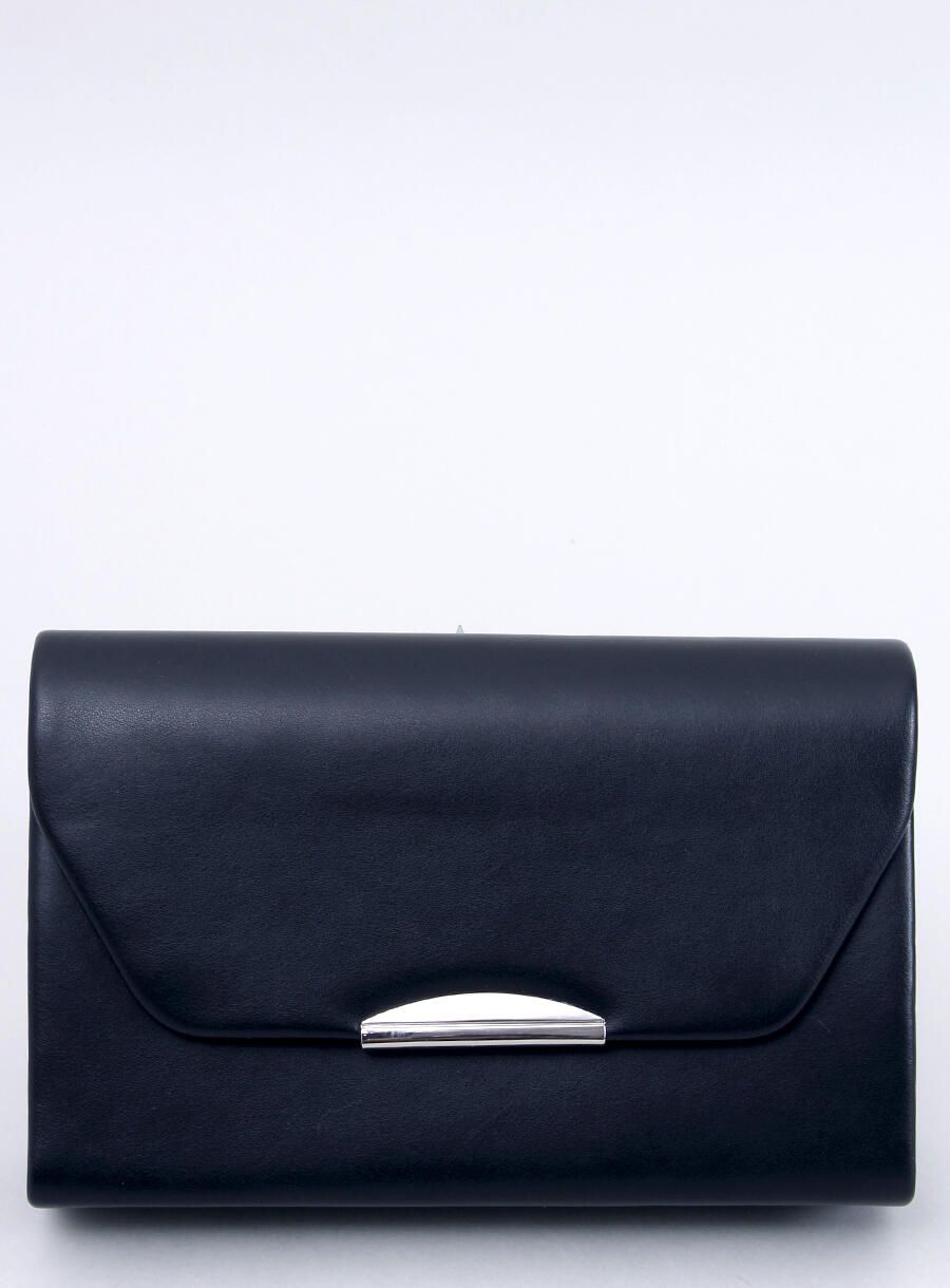 Black small leather handbag