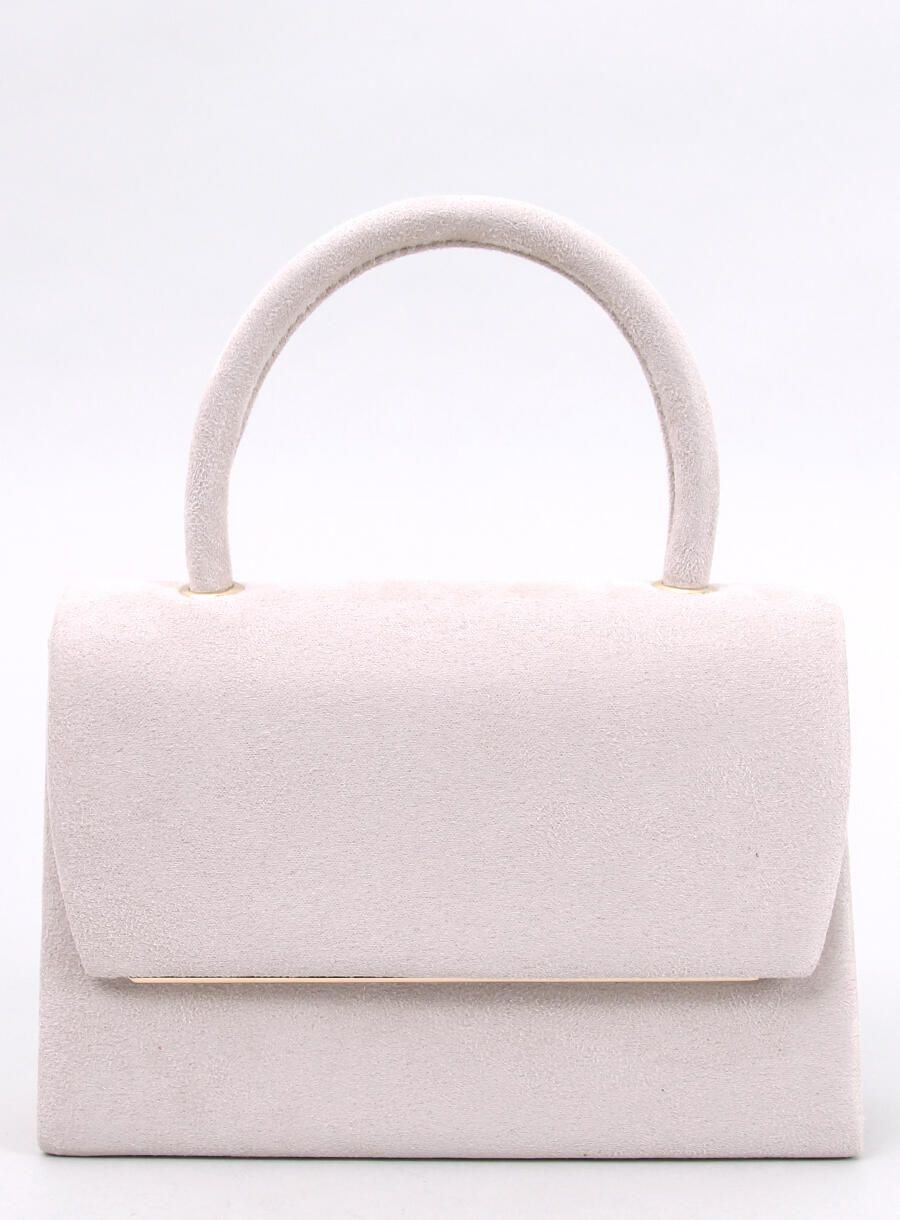 Beige briefcase handbag