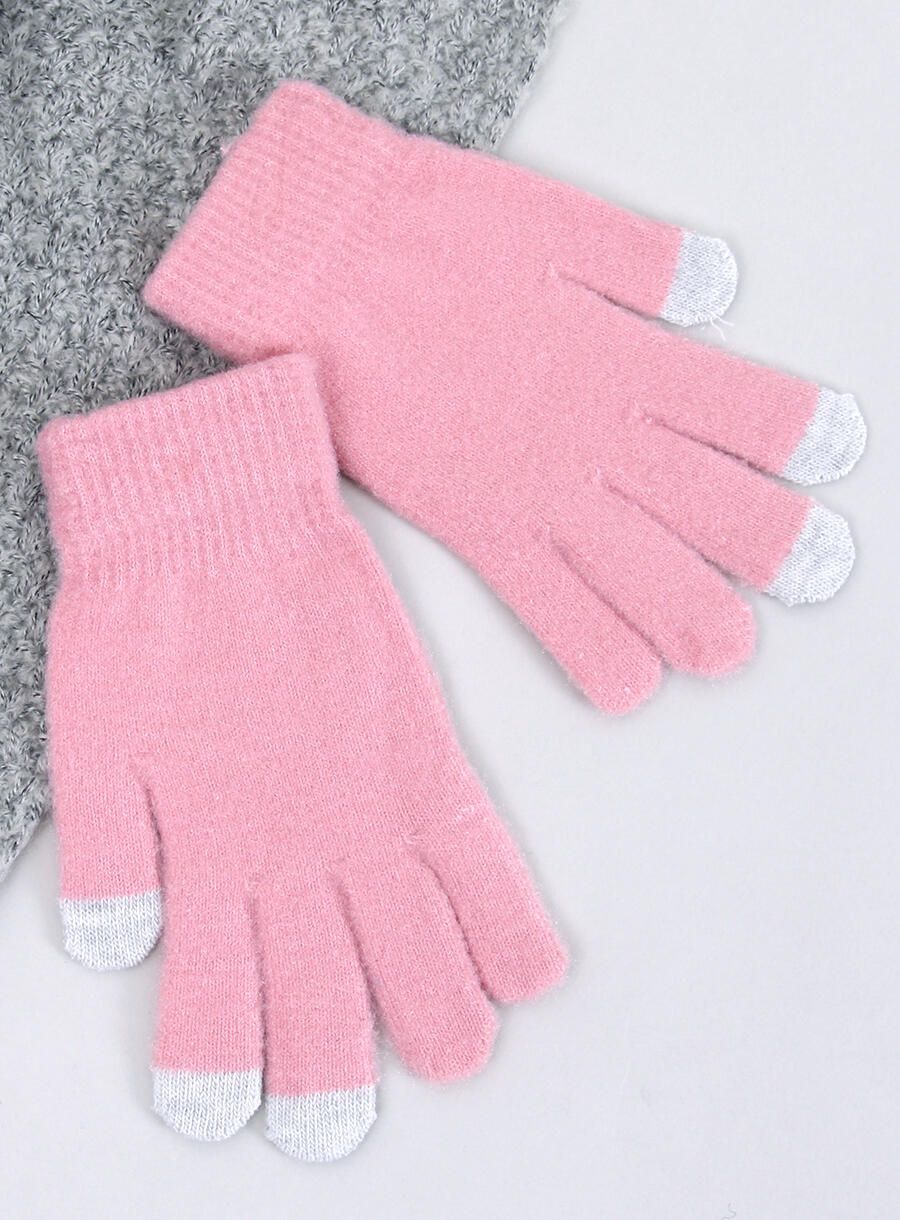 Women's basic gloves pink