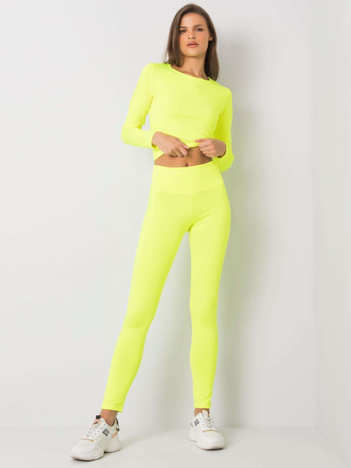 Fluo Yellow Women's Sports Set