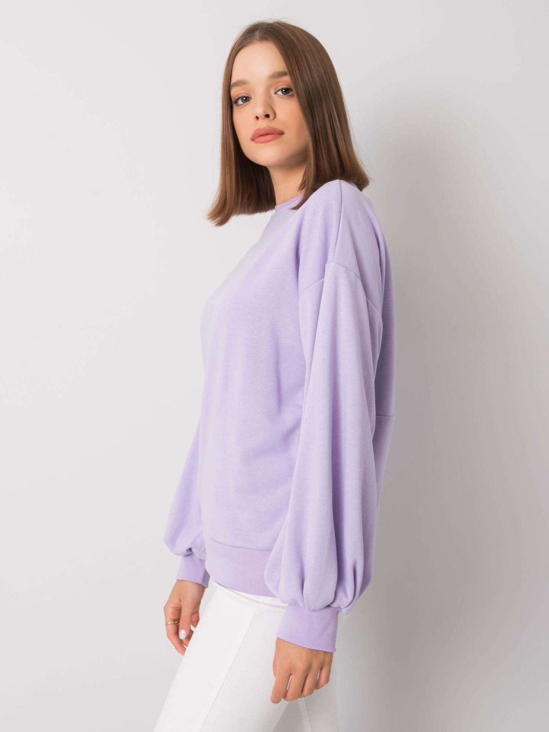 Purple Sweatshirt with Back Cutout