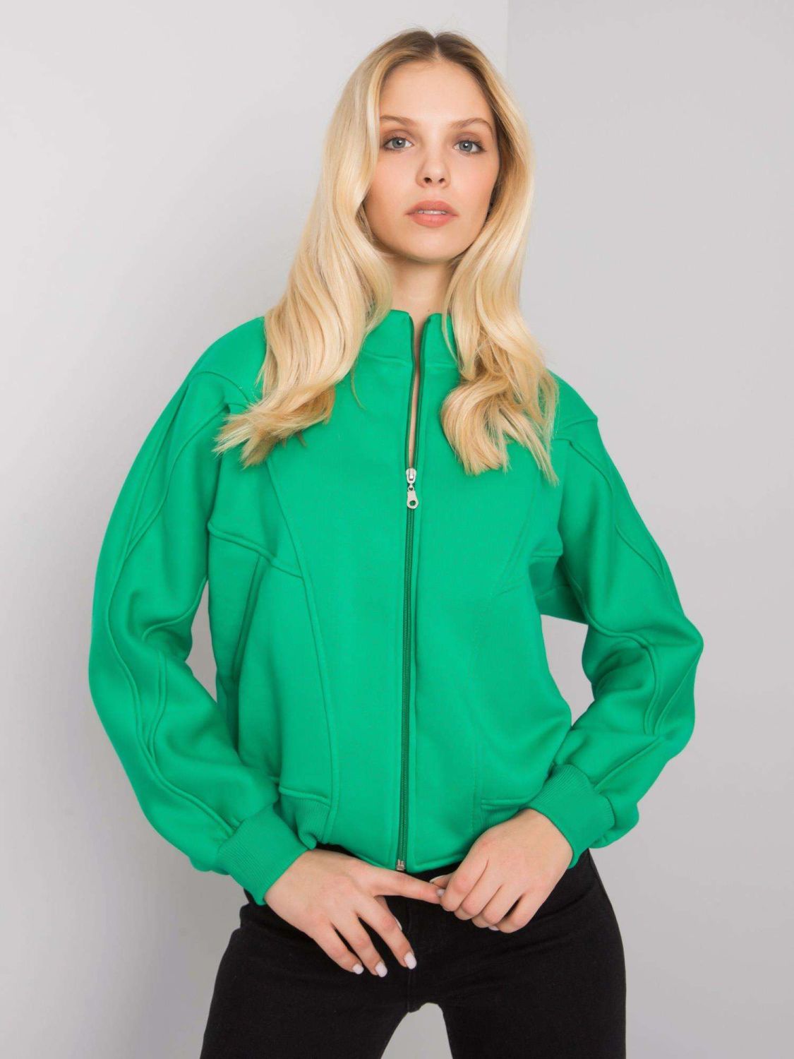 Stylish Green Zip-Up Hoodie