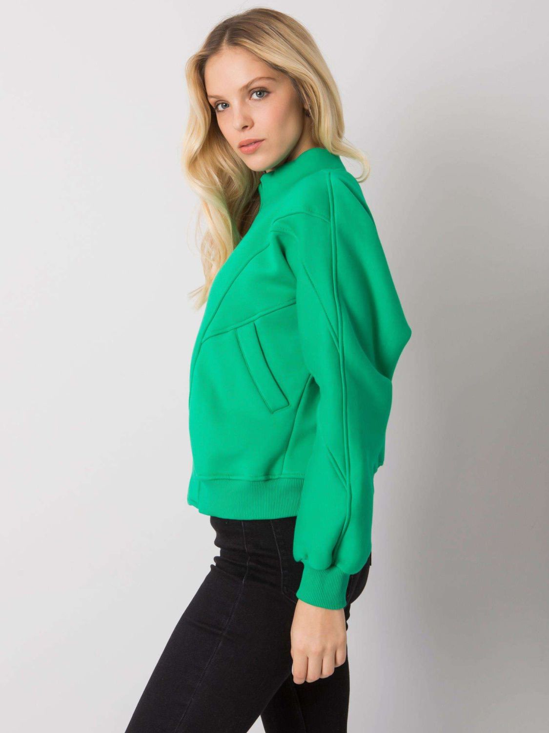 Stylish Green Zip-Up Hoodie