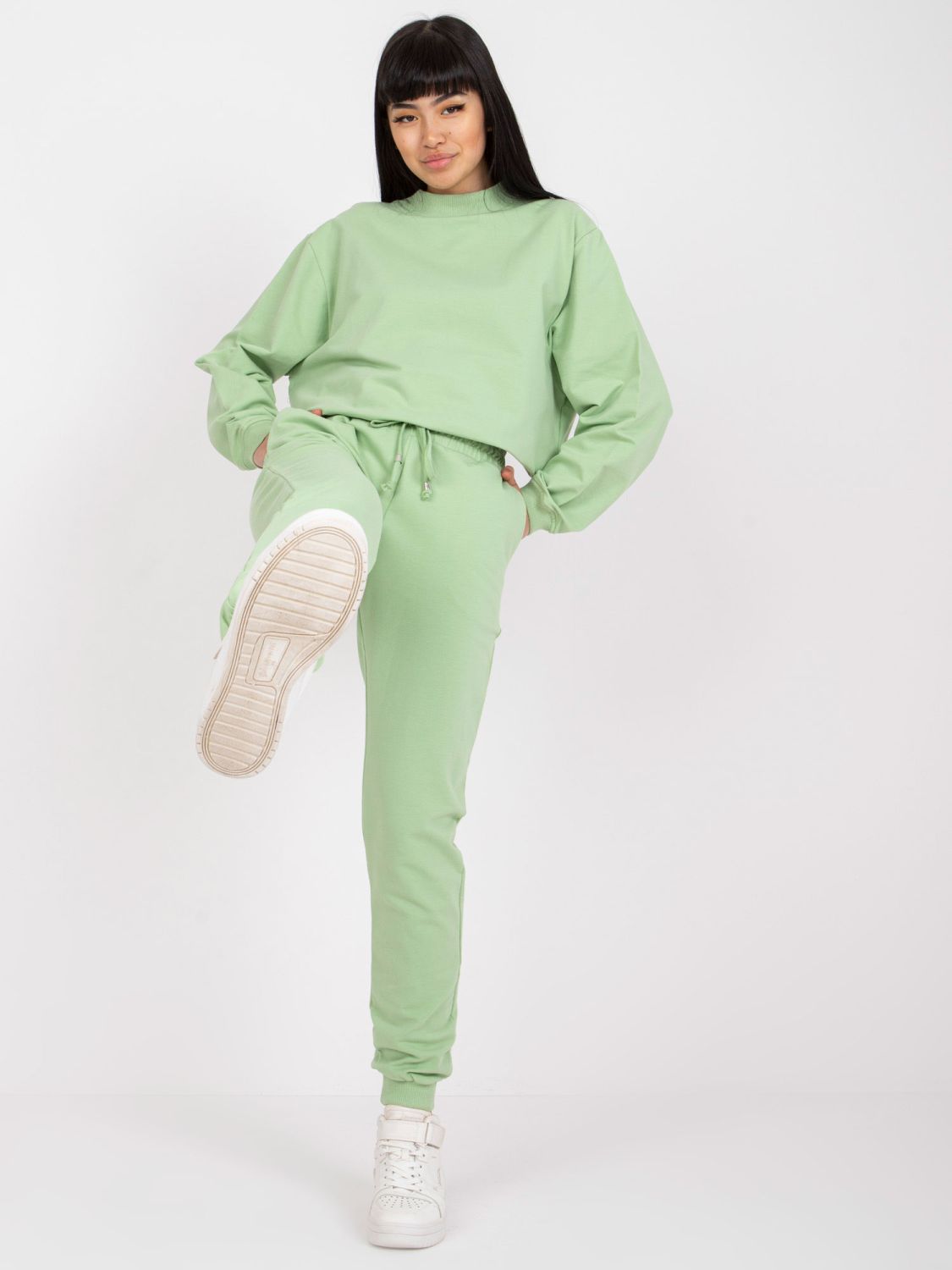 Comfortable Jogging Pants in Pistachio Color