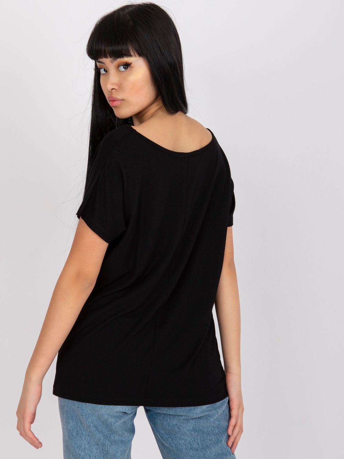 Elegant Black Lace T-Shirt