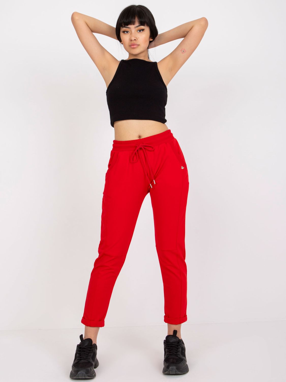Stylish Red Sweatpants
