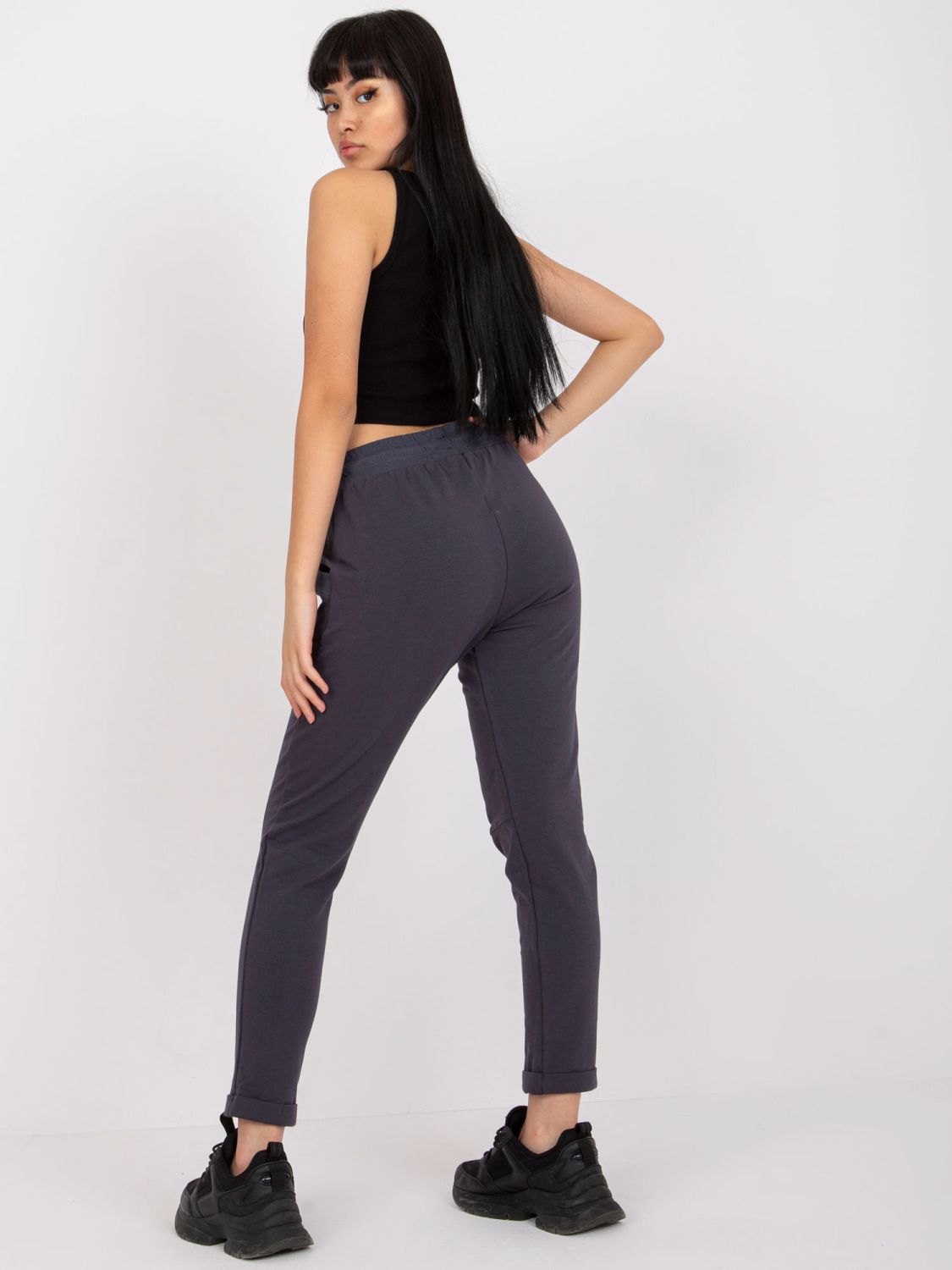 Stylish Sports Pants in Graphite Color