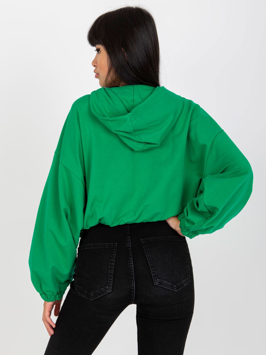 Green Zip-Up Hoodie RUE PARIS