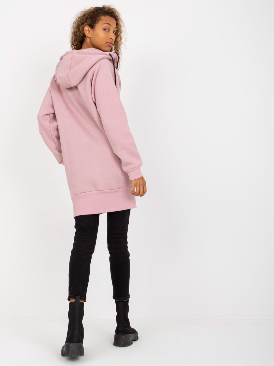 Pink Long Hoodie RUE PARIS