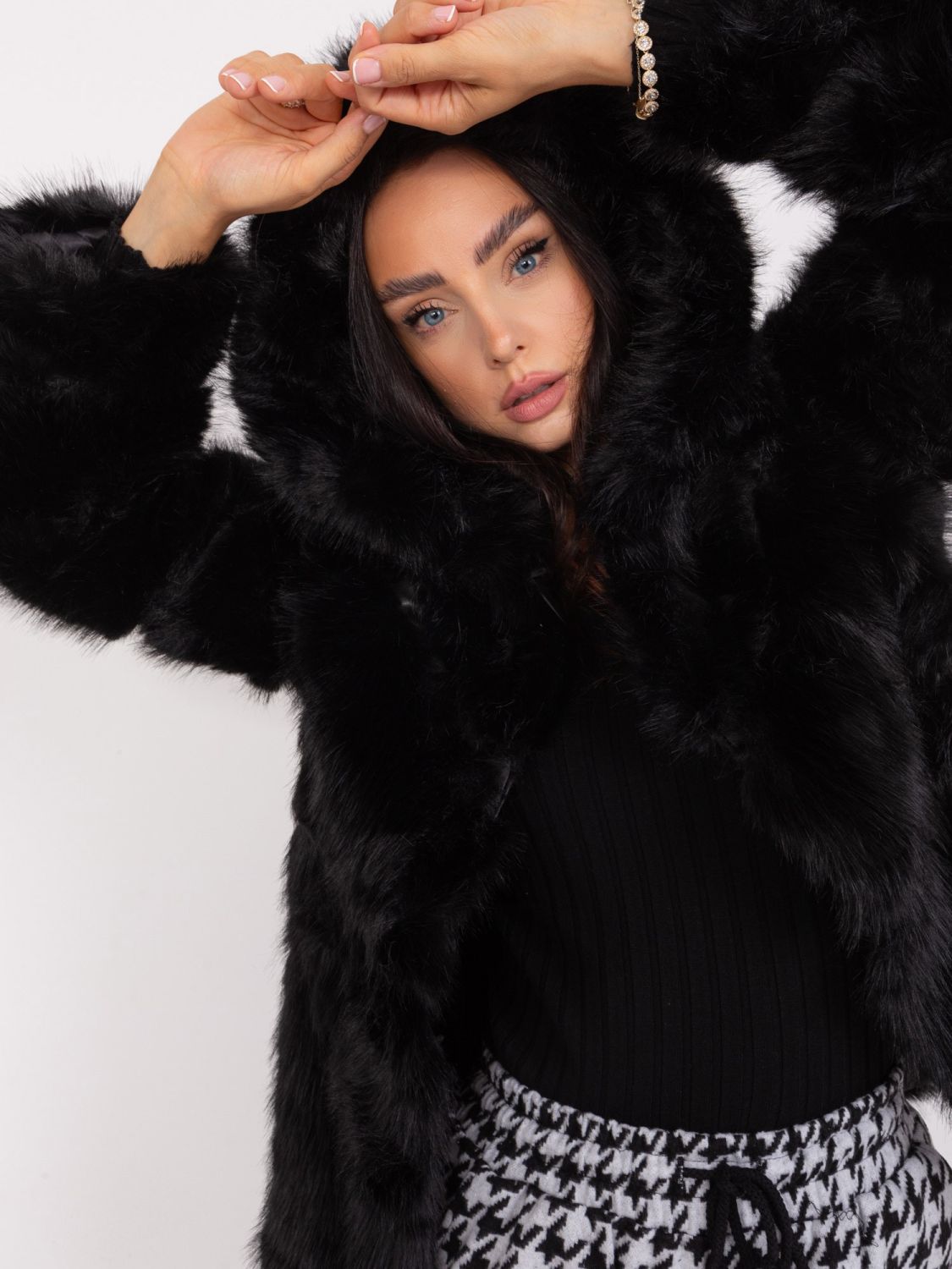 Black Transitional Fur Jacket