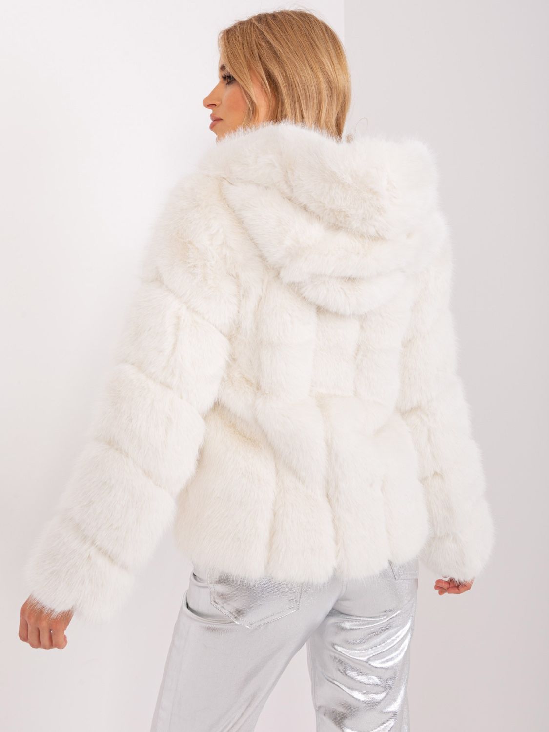 Ecru Transitional Jacket from Eco Fur