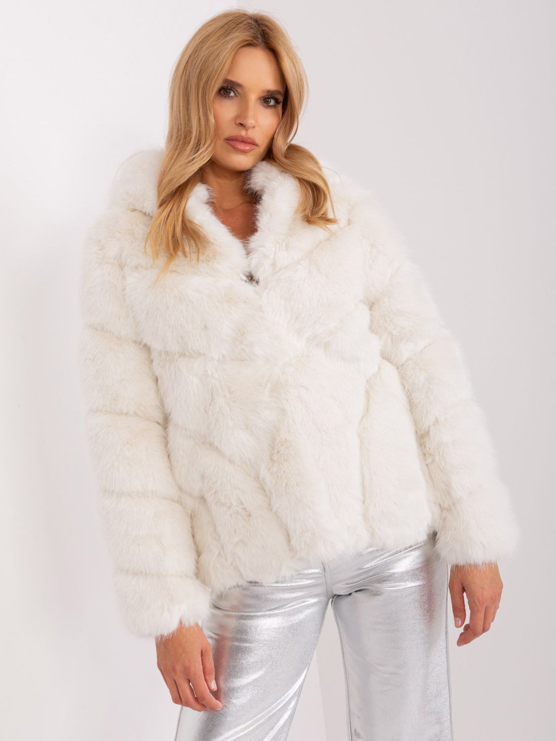 Ecru Transitional Jacket from Eco Fur