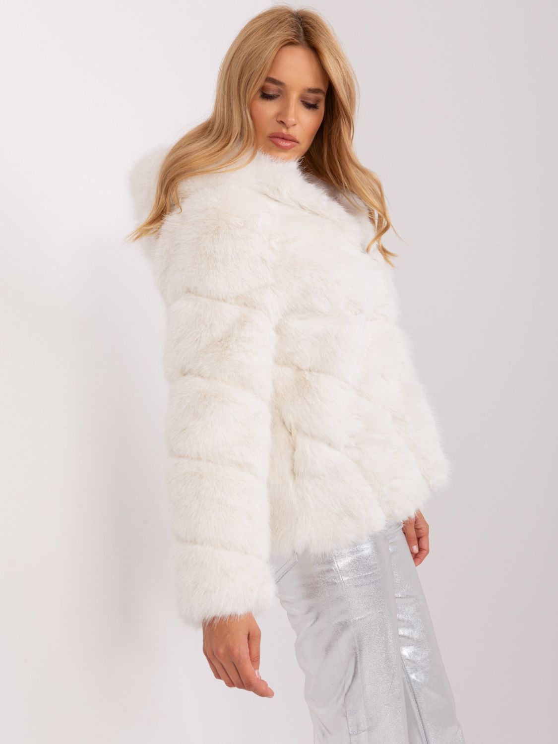 Ecru Transitional Jacket from Eco Fur