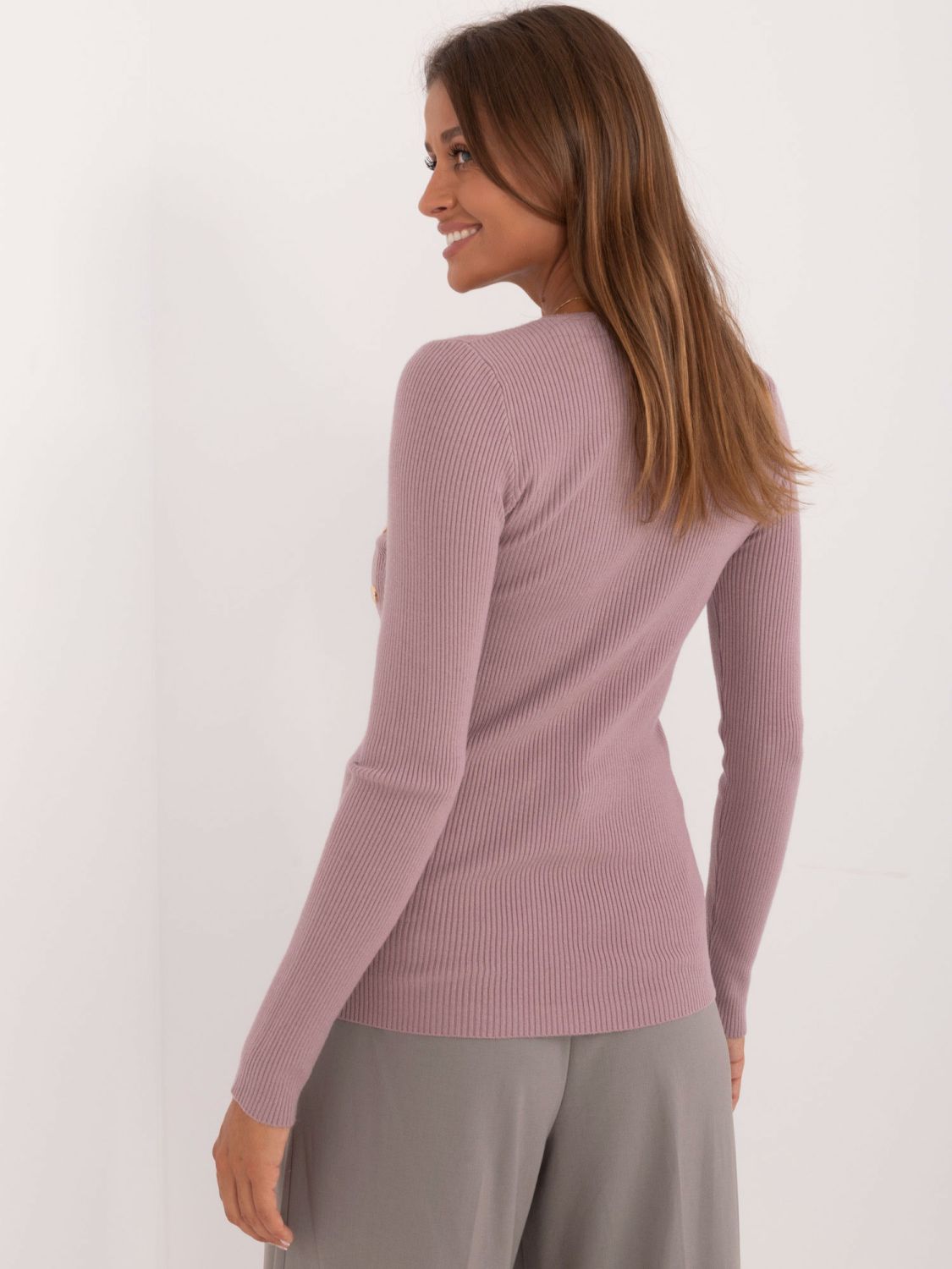 Purple Long Sleeve Sweater