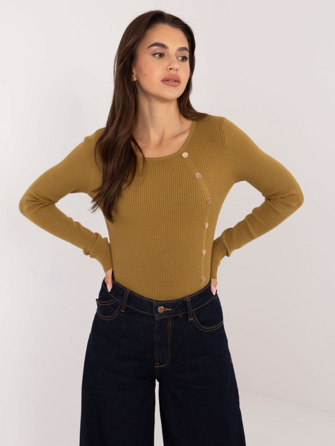Elegant Olive Sweater