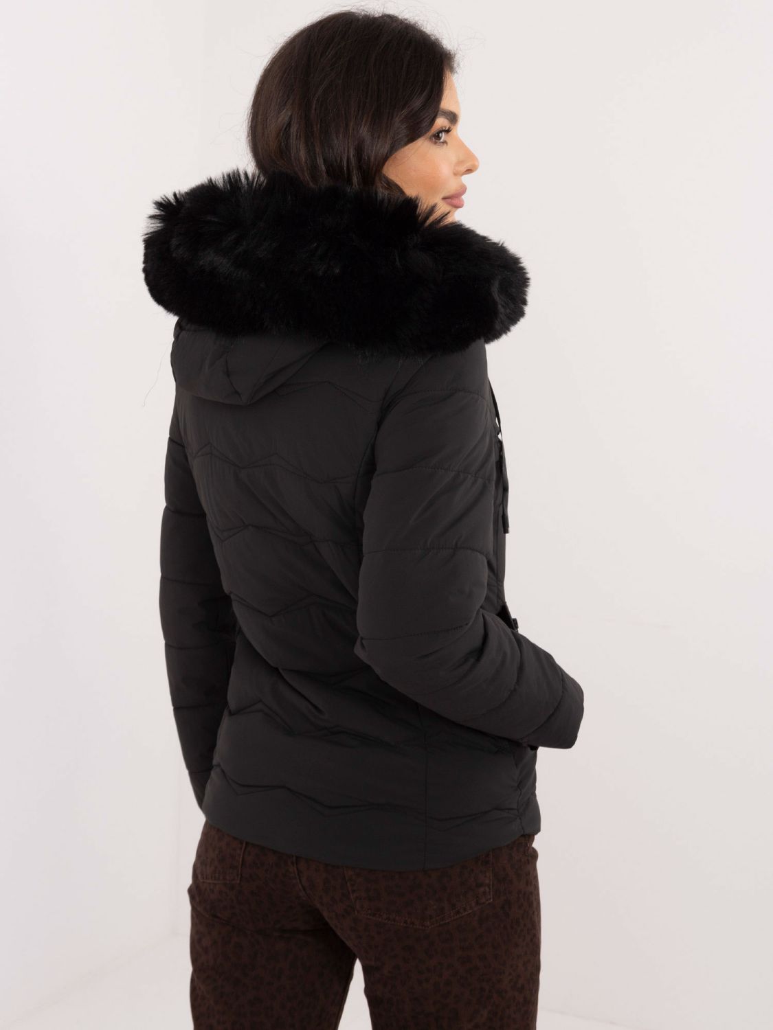 Stylish Black Winter Jacket with Hood