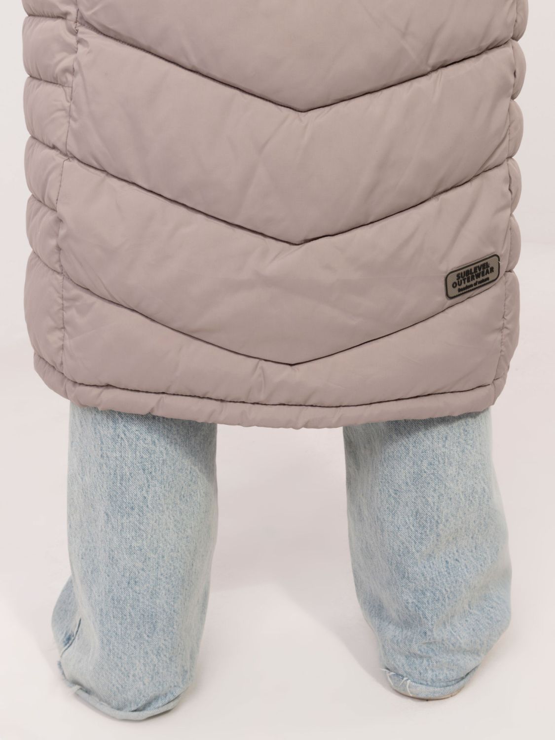 Long Beige Coat with Lining