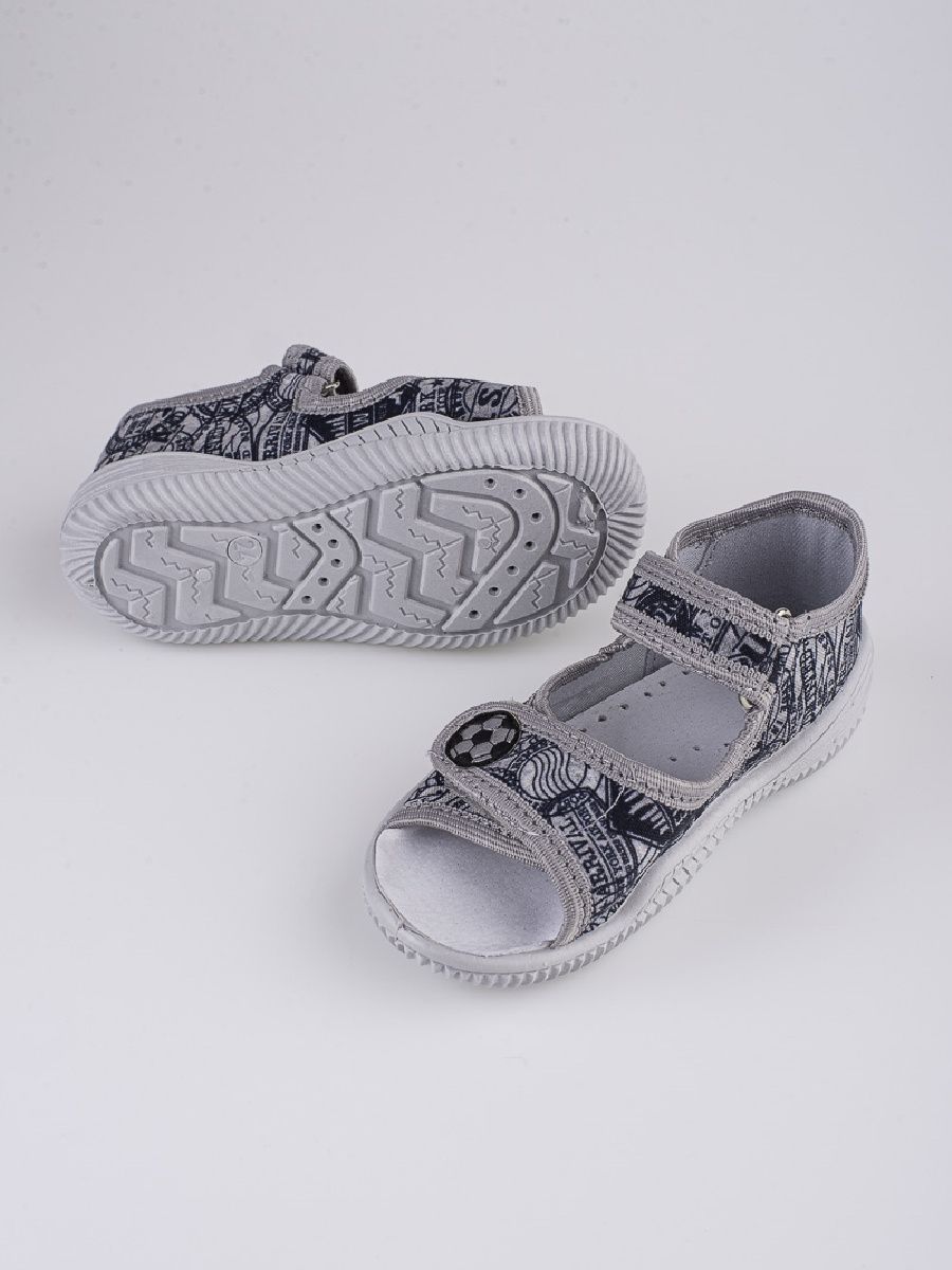 Grey boys SOCCER slippers