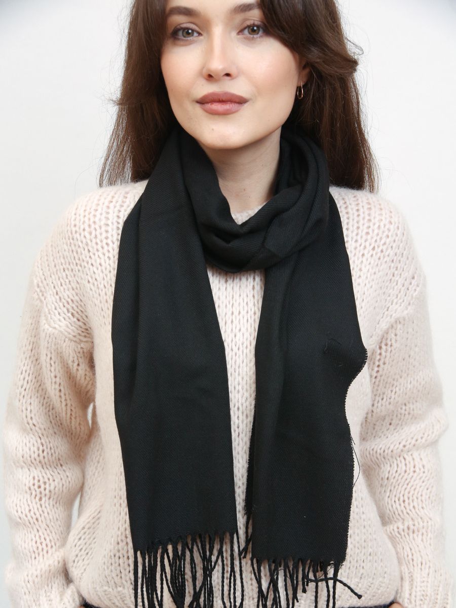 Basic women's scarf black