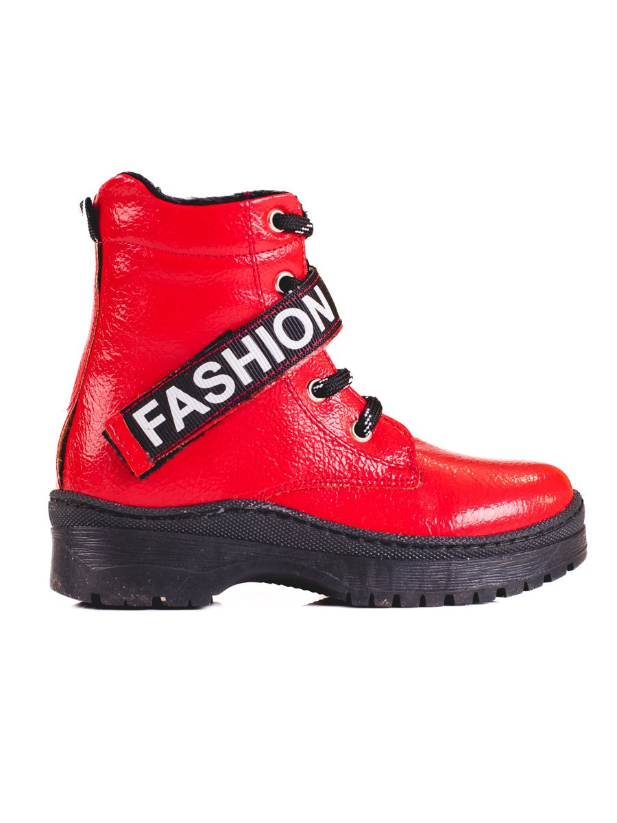 Red girls' boots Fashion