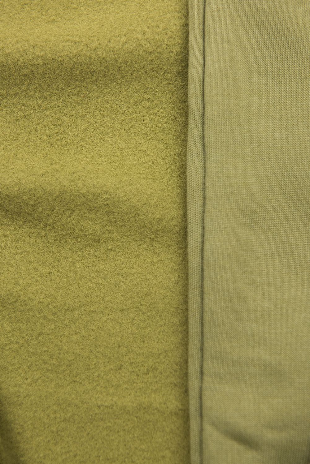 Basic zip-up hoodie in khaki