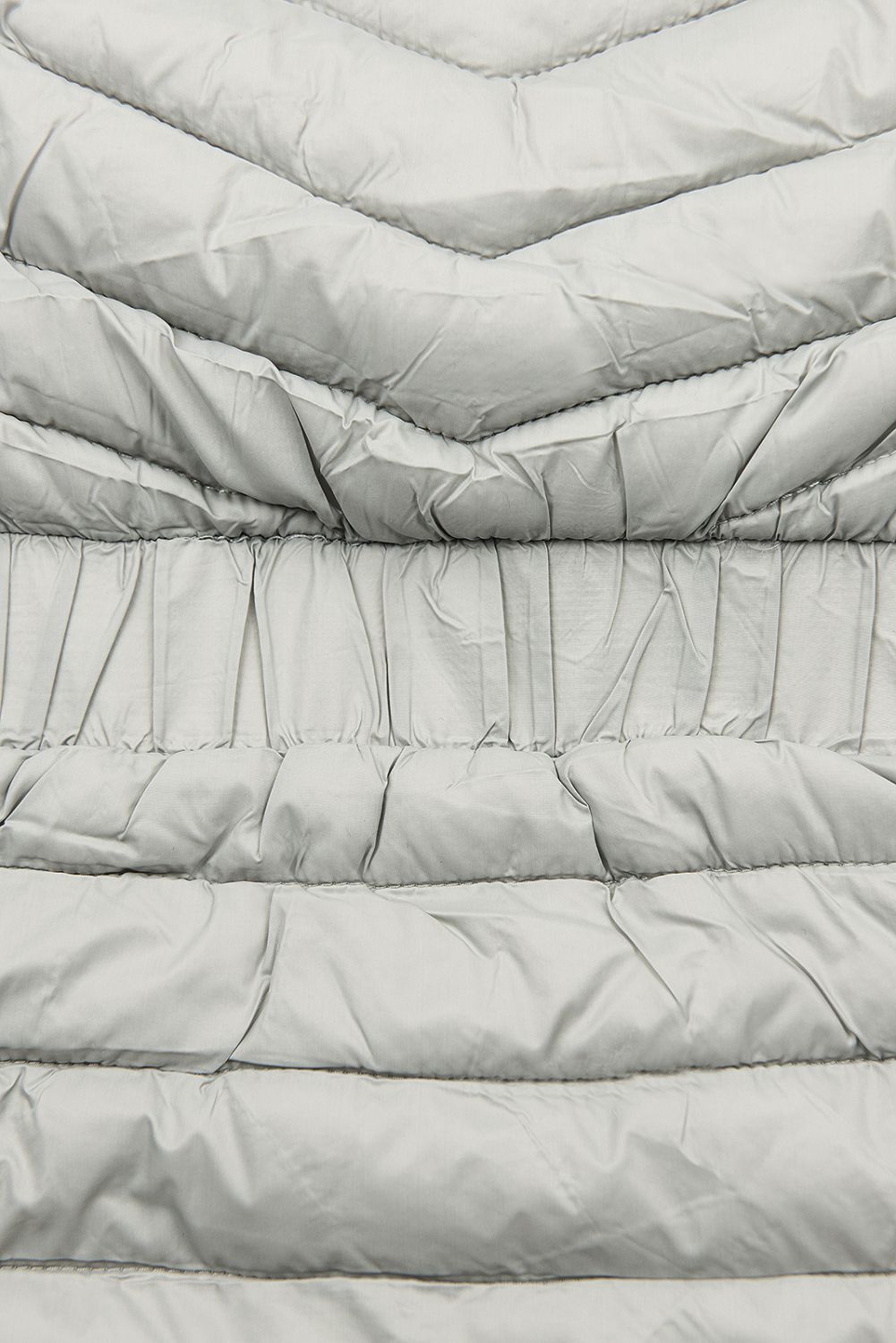 Grey jacket with elastic waist
