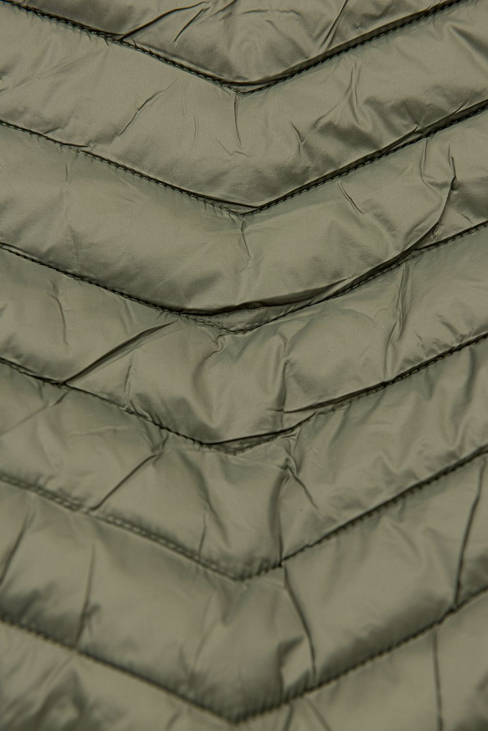 Olive-green  jacket with elastic waist