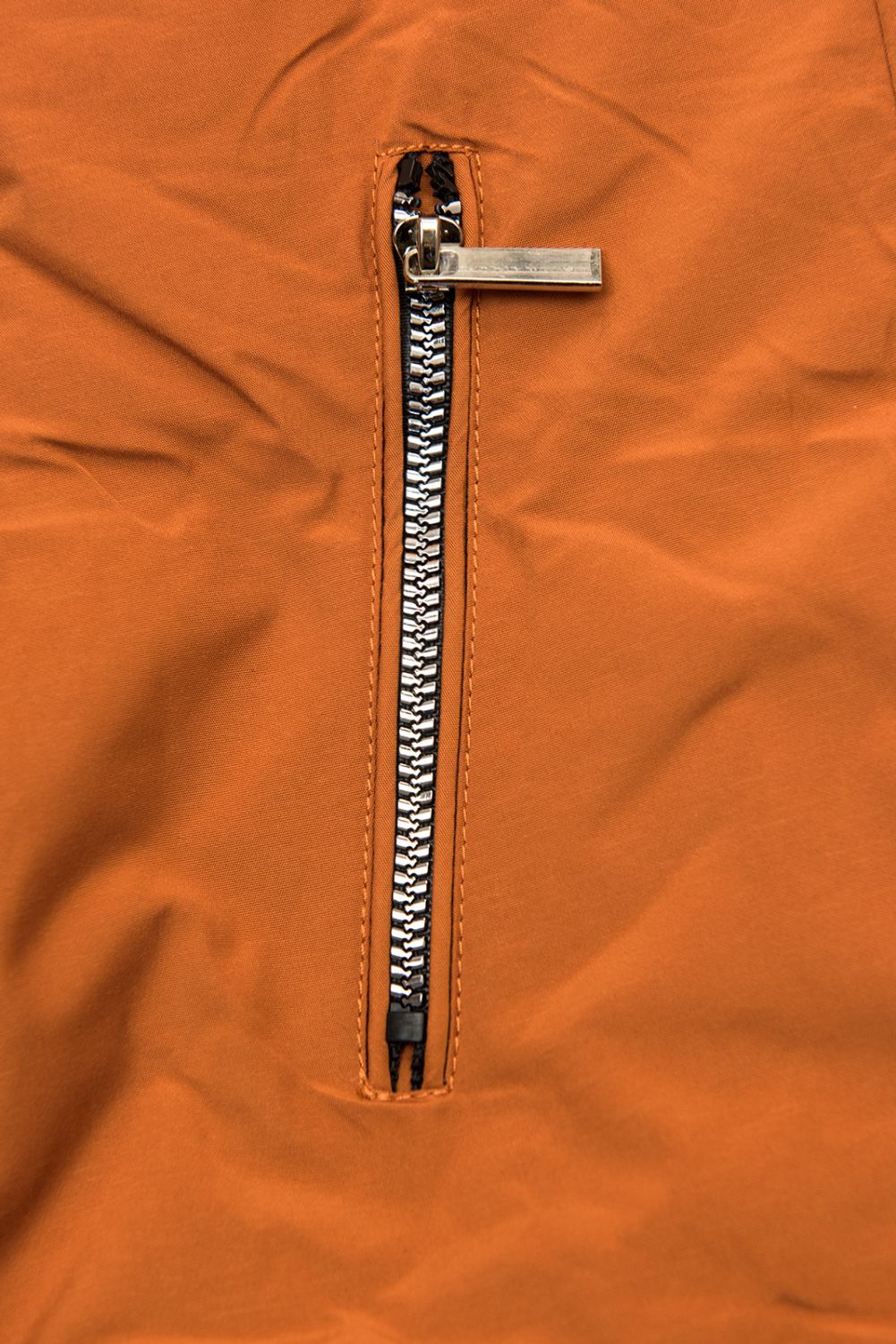 Orange/navy reversible winter parka jacket